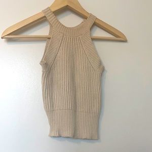 Brandy Melville Cropped Knitted Top